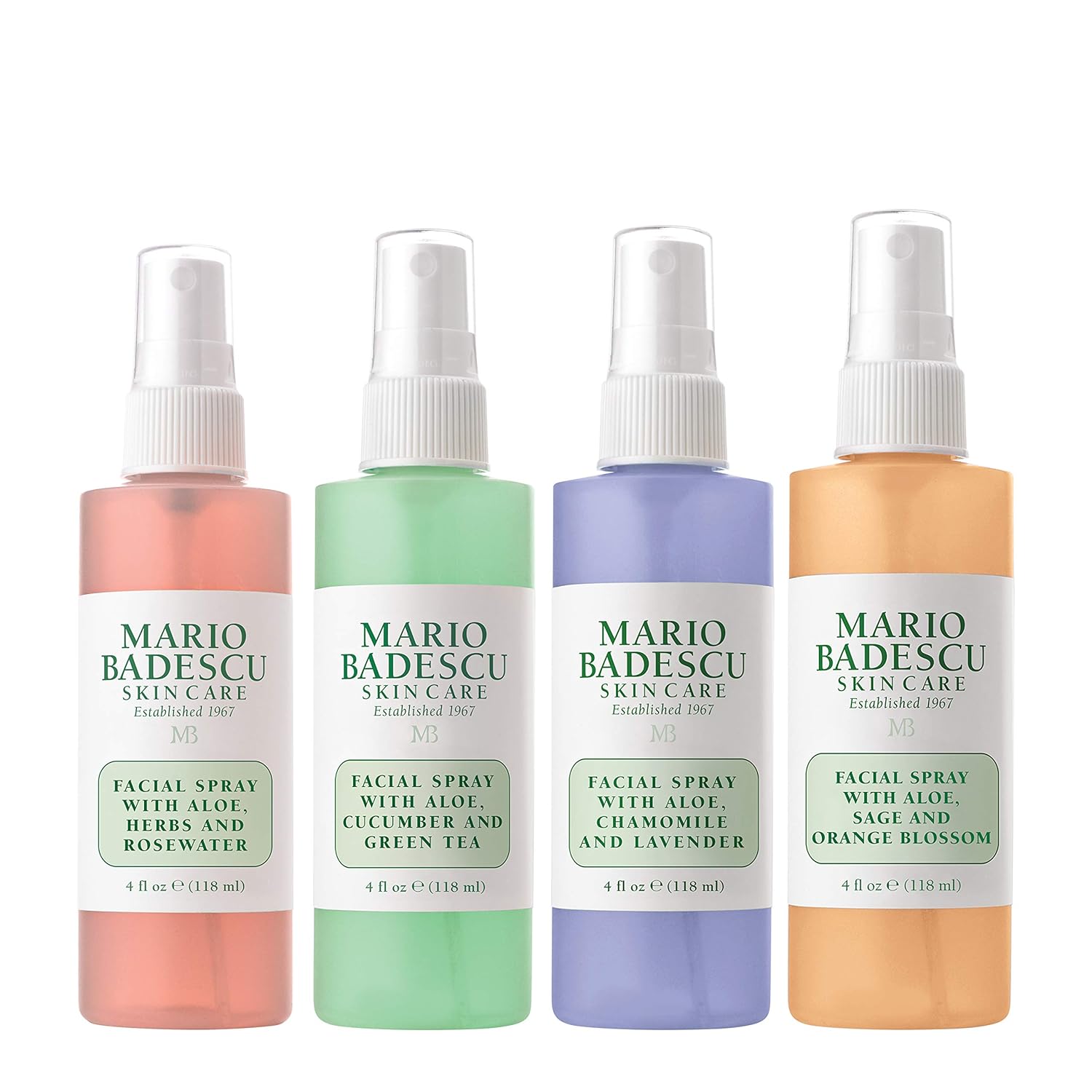 Mario Badescu Facial Spray Collection with Rose Water, Cucumber, Lavender and Orange Blossom, Multi-Purpose Cooling and Hydrating Face Mist for All Skin Types, Dewy Finish - Premium Face Mists from Concordia Style Boutique - Just $33.33! Shop now at Concordia Style Boutique