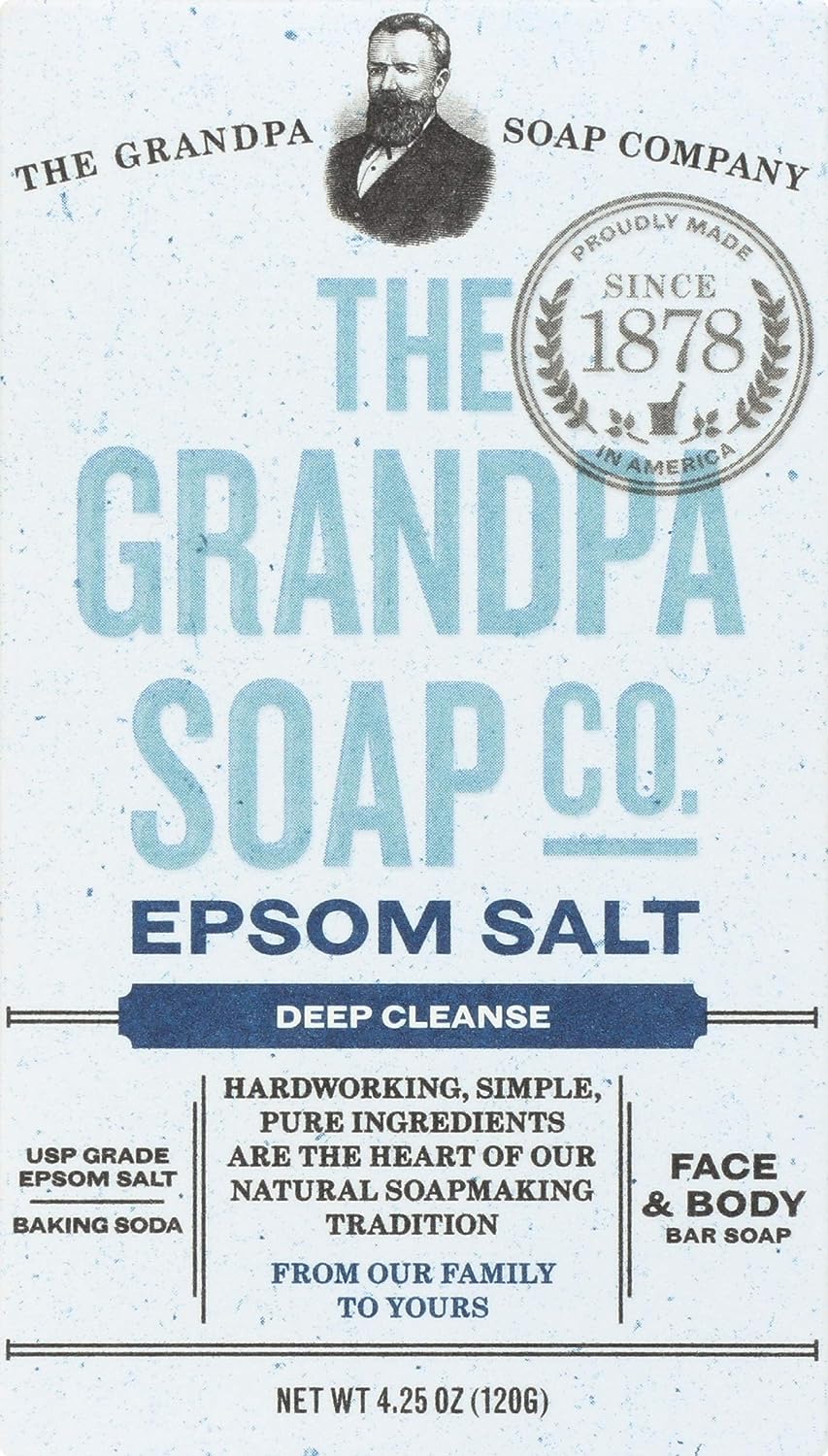 Charcoal Bar Soap by The Grandpa Soap Company | Vegan, Clean Face & Body Soap | Organic Hemp Oil + Mint Oils| Paraben Free Bar Soap for Men & Women | 4.25 Oz. - Premium soap from Concordia Style Boutique - Just $10.13! Shop now at Concordia Style Boutique