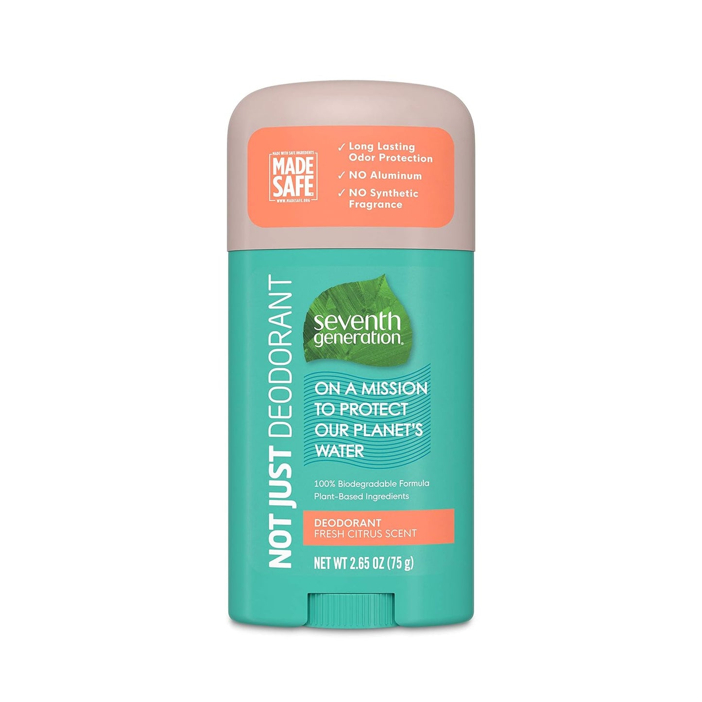 Seventh Generation Aluminum-Free Deodorant Fresh Citrus Scent Biodegradable Formula 2.65 oz - Premium Deodorant from Concordia Style Boutique - Just $17.12! Shop now at Concordia Style Boutique