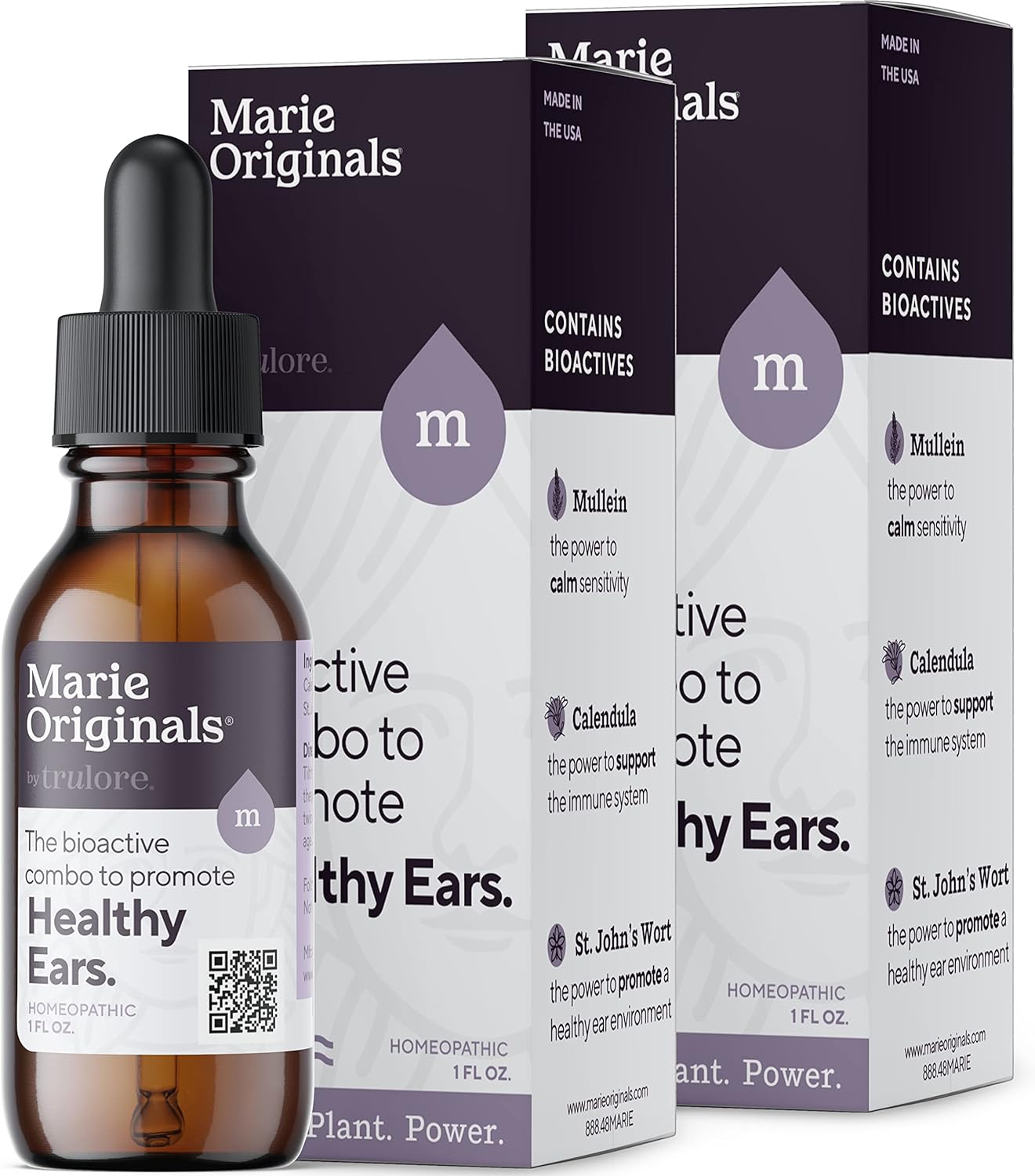 Organic Ear Oil for Earache Irritation, All Natural Eardrops for Infection Prevention, Swimmer's Ear and Wax Removal - Kids, Adults, Baby, Dog Earache Remedy - with Mullein, Garlic | Marie Originals - Premium Organic Ear Oil from Concordia Style Boutique - Just $27.30! Shop now at Concordia Style Boutique