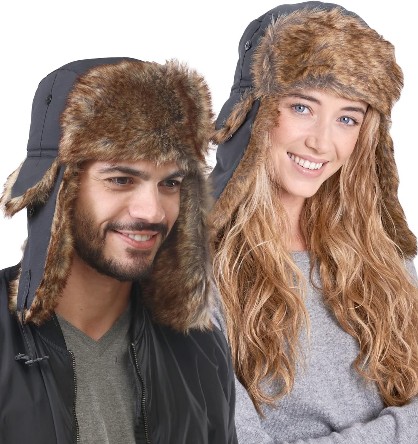 Ushanka hat -  Headwear - Winter Trapper Hat - Russian Ushanka Trooper Aviator Hats for Men & Women - Snow Eskimo Hat with Ear Flaps - Premium Bomber Hats from Concordia Style Boutique - Just $32.43! Shop now at Concordia Style Boutique