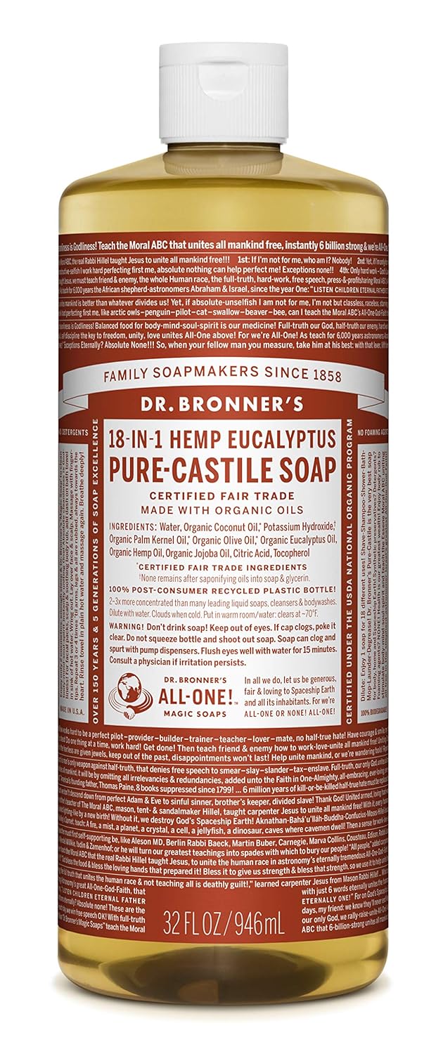 Dr. Bronner's - Pure-Castile Liquid Soap (Lavender, 8 ounce) - Made with Organic Oils, 18-in-1 Uses: Face, Body, Hair, Laundry, Pets and Dishes, Concentrated, Vegan, Non-GMO - Premium  from Concordia Style Boutique - Just $12.28! Shop now at Concordia Style Boutique