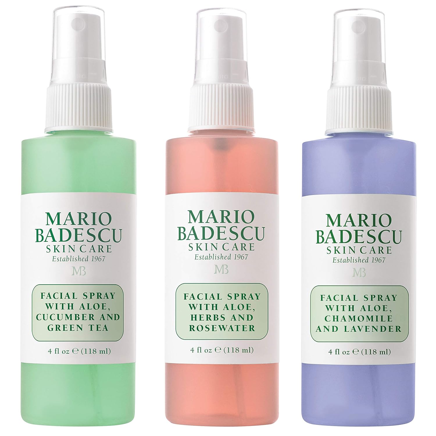 Mario Badescu Facial Spray Collection with Rose Water, Cucumber, Lavender and Orange Blossom, Multi-Purpose Cooling and Hydrating Face Mist for All Skin Types, Dewy Finish - Premium Face Mists from Concordia Style Boutique - Just $33.33! Shop now at Concordia Style Boutique