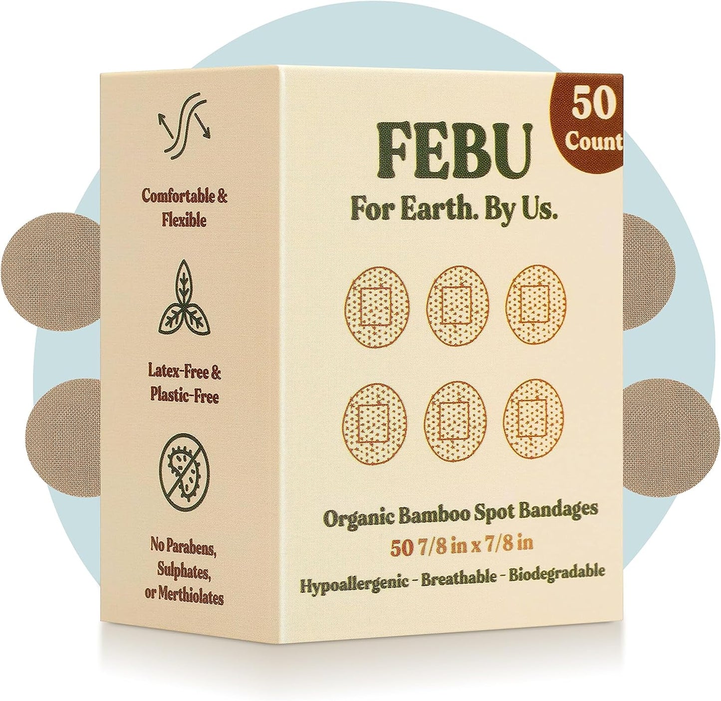 Eco-Friendly Organic Bamboo Fabric Bandages for Sensitive Skin | Flexible Latex Free Bandages | Natural Hypoallergenic Bandages for Scrapes, Cuts & First Aid | 75 Count Variety Pack - Premium Eco-Friendly Organic Bamboo Fabric Bandages from Concordia Style Boutique - Just $8.16! Shop now at Concordia Style Boutique