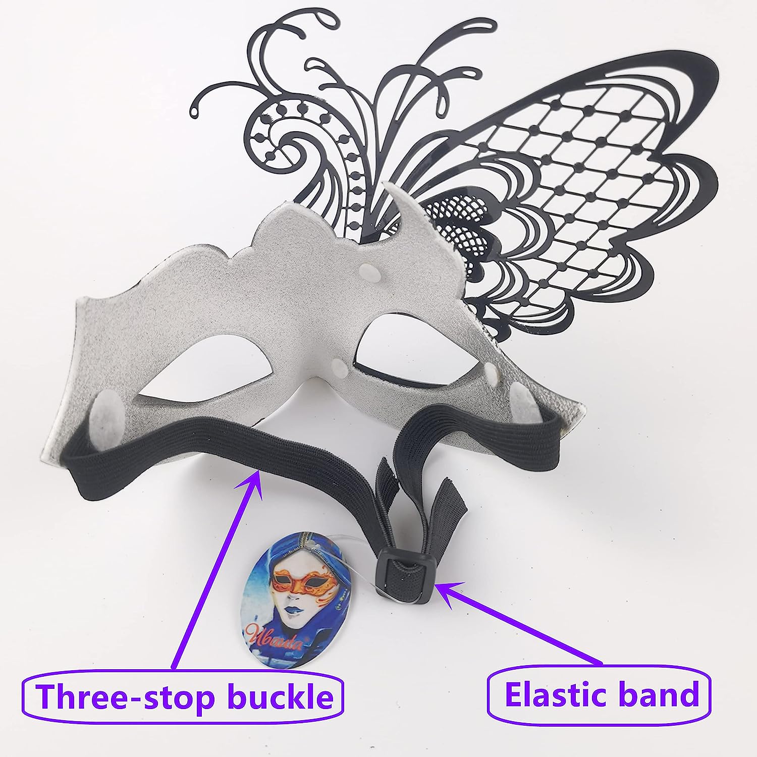 Ubauta Masquerade Mask For Women Venetian Mask/Halloween/Party/Ball Prom/Mardi Gras/Wedding/Wall Decoration (Purple Butterfly) - Premium Masks from Concordia Style Boutique - Just $21.94! Shop now at Concordia Style Boutique