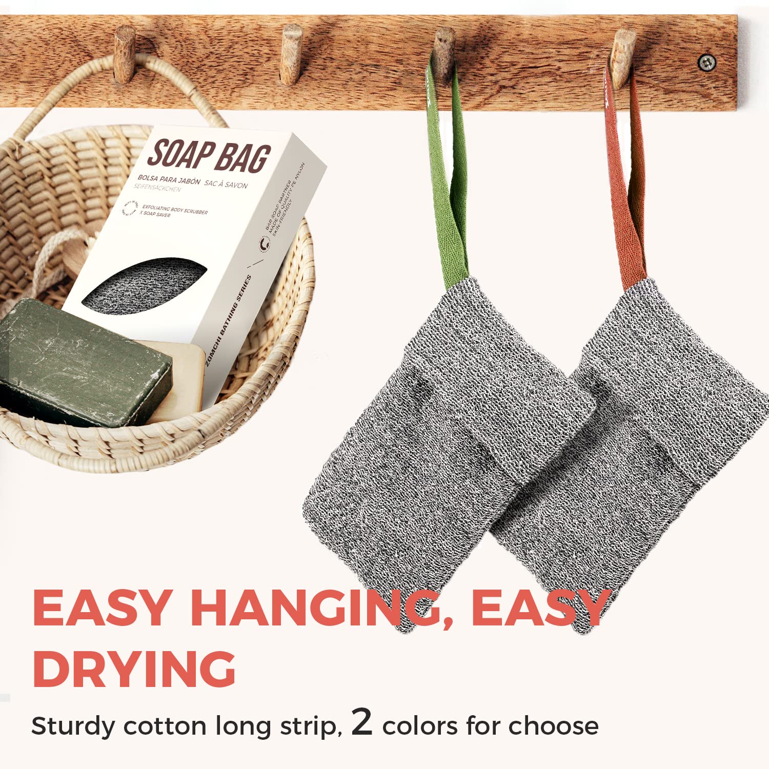 2 Pieces Soap Bags, Soap Savers for Bar Soap for Deep Exfoliating,Soap Sock for Use in Shower - Premium  from Concordia Style Boutique - Just $22.67! Shop now at Concordia Style Boutique