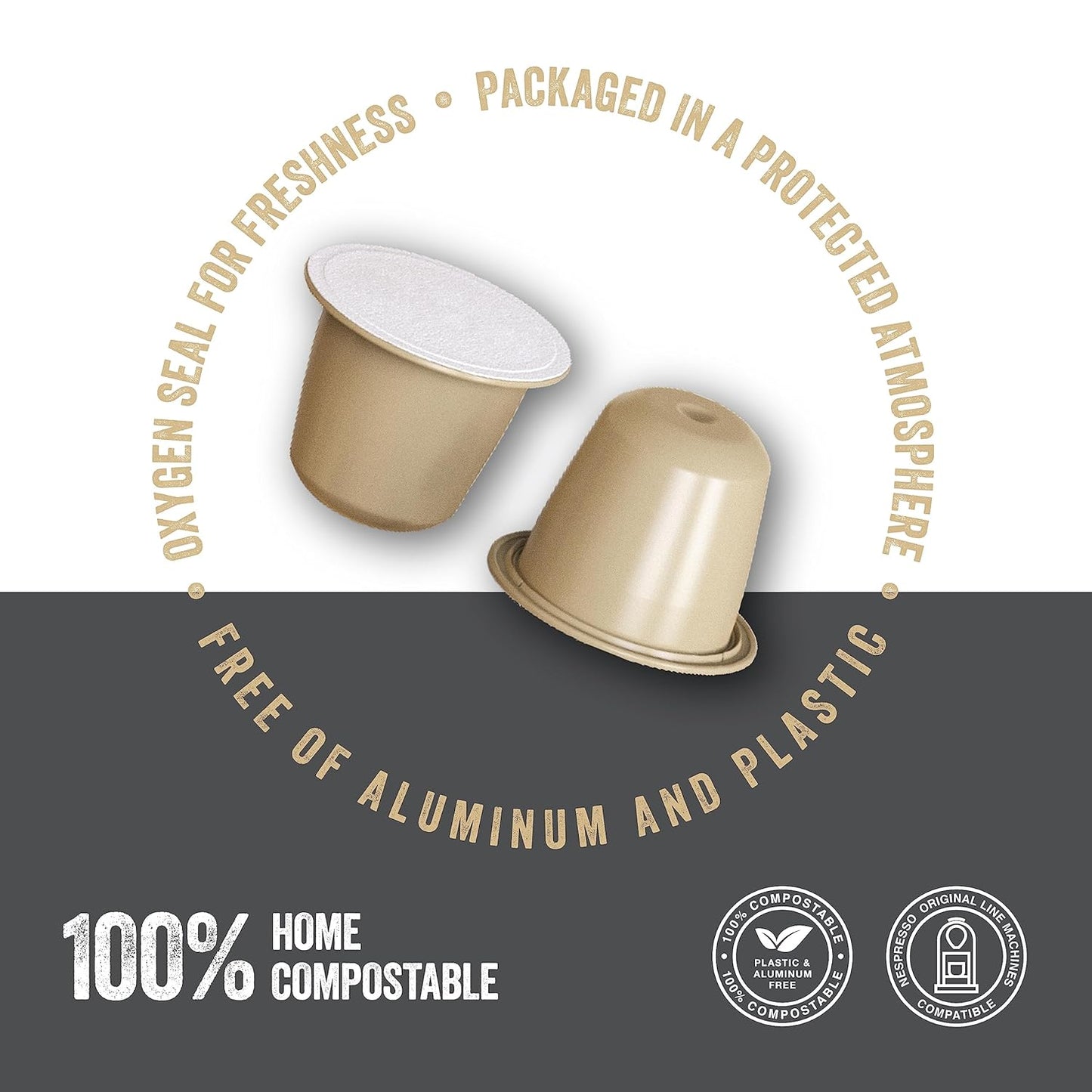 La Natura Organic Espresso Intenso Coffee Pods - Dark Roast Arabica Coffee Capsules for Nespresso Original Line Machines - Compostable Capsules, Aluminum-Free - Single-Serve Pods (10 Count) - Premium Espresso Capsules from Concordia Style Boutique - Just $10.62! Shop now at Concordia Style Boutique