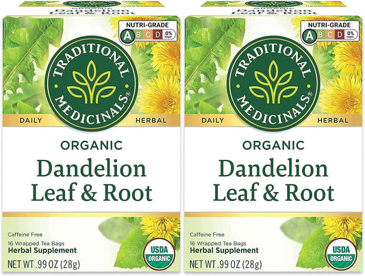 Traditional Medicinals Tea, Organic Dandelion Leaf & Root, Supports Kidney Function & Healthy Digestion, 16 Tea Bags - Premium tea from Concordia Style Boutique - Just $4.88! Shop now at Concordia Style Boutique