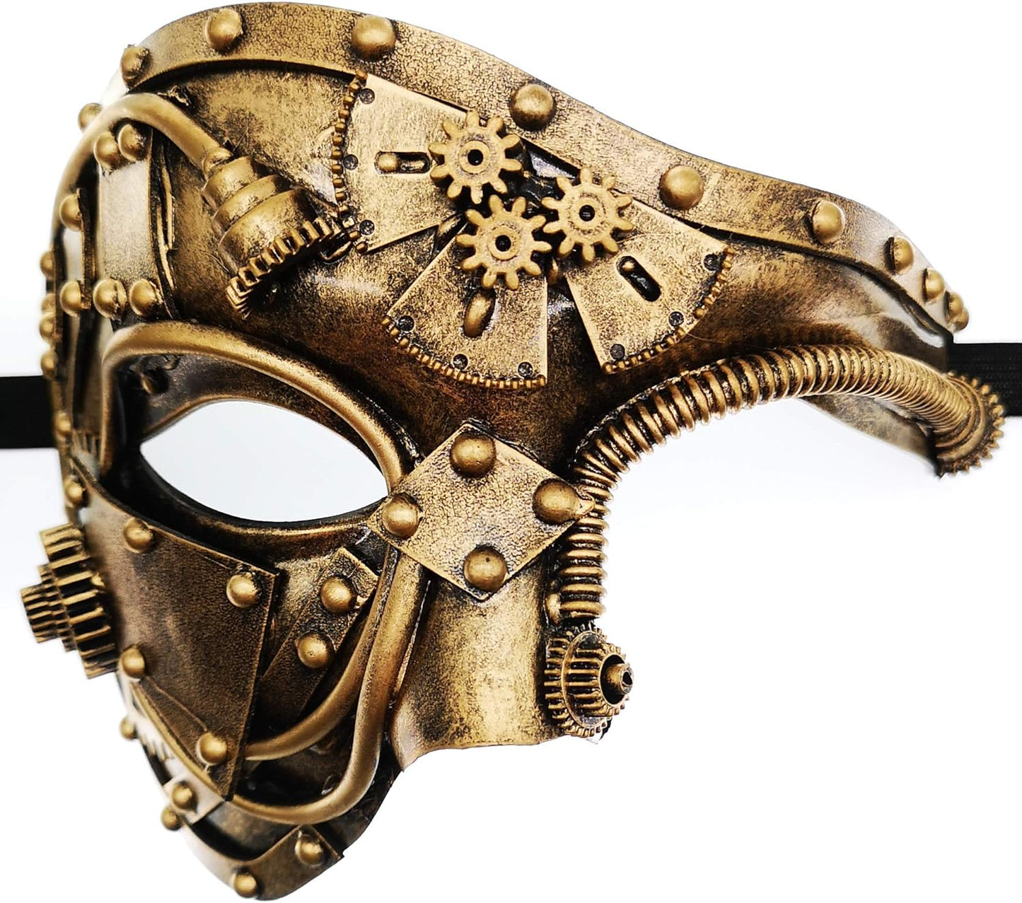 Ubauta Steampunk Metal Cyborg Venetian Mask, Masquerade Mask For Halloween Costume Party/Phantom Of The Opera/Mardi Gras Ball - Premium Masks from Concordia Style Boutique - Just $24.68! Shop now at Concordia Style Boutique