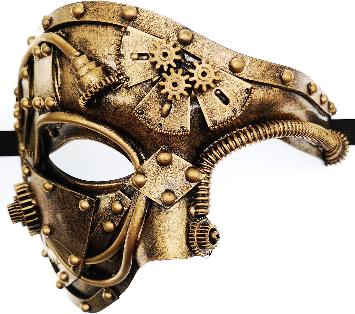 Ubauta Steampunk Metal Cyborg Venetian Mask, Masquerade Mask For Halloween Costume Party/Phantom Of The Opera/Mardi Gras Ball - Premium Masks from Concordia Style Boutique - Just $24.68! Shop now at Concordia Style Boutique