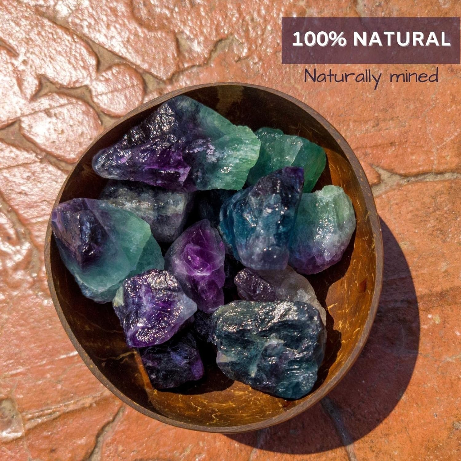 Fluorite Rough Stones - 2LB Bulk Natural Large Raw Crystals for Tumbling, Reiki Healing, Fountain Rocks, Cabbing, Lapidary, Decoration, Wire Wrapping - Healing Crystals and Gemstones - Premium Raw Crystals from Concordia Style Boutique - Just $24.62! Shop now at Concordia Style Boutique