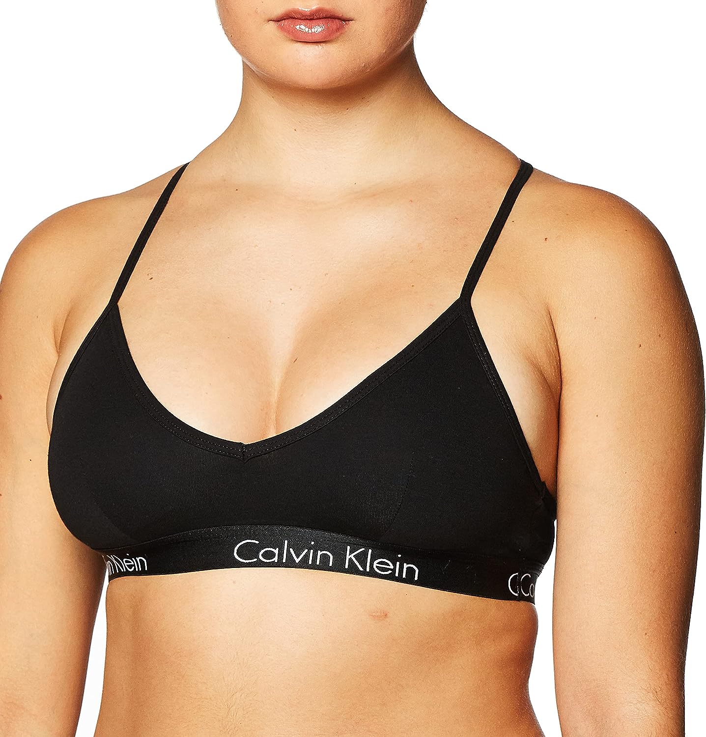 Calvin Klein Women's Motive Cotton Lightly Lined Bralette - Premium bra from Concordia Style Boutique - Just $28.43! Shop now at Concordia Style Boutique