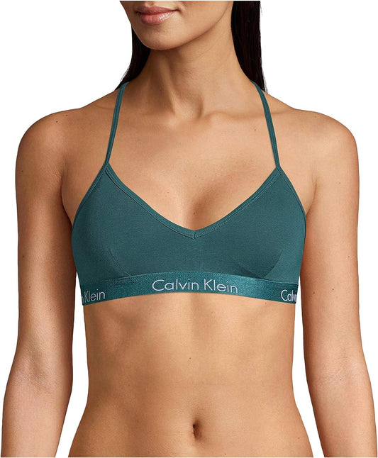 Calvin Klein Women's Motive Cotton Lightly Lined Bralette - Premium bra from Concordia Style Boutique - Just $28.43! Shop now at Concordia Style Boutique