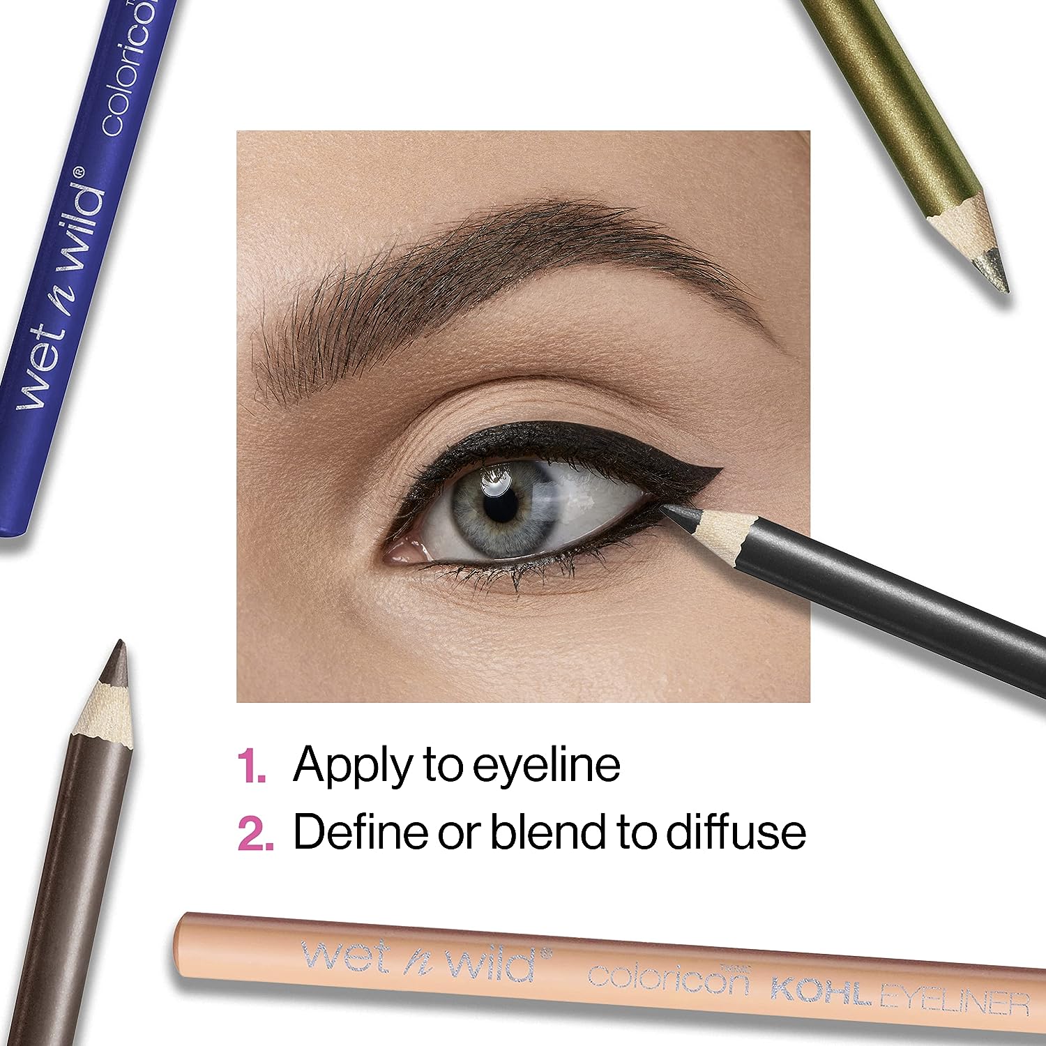 Wet n Wild Color Icon Kohl Eyeliner Pencil Black, Long Lasting, Highly Pigmented, No Smudging, Smooth Soft Gliding, Eye Liner Makeup, Baby's Got Black - Premium eyeliner from Concordia Style Boutique - Just $3! Shop now at Concordia Style Boutique