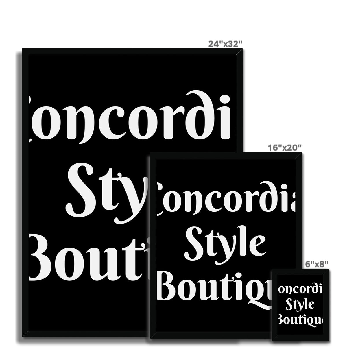 Concordia Style Boutique Budget Framed Poster