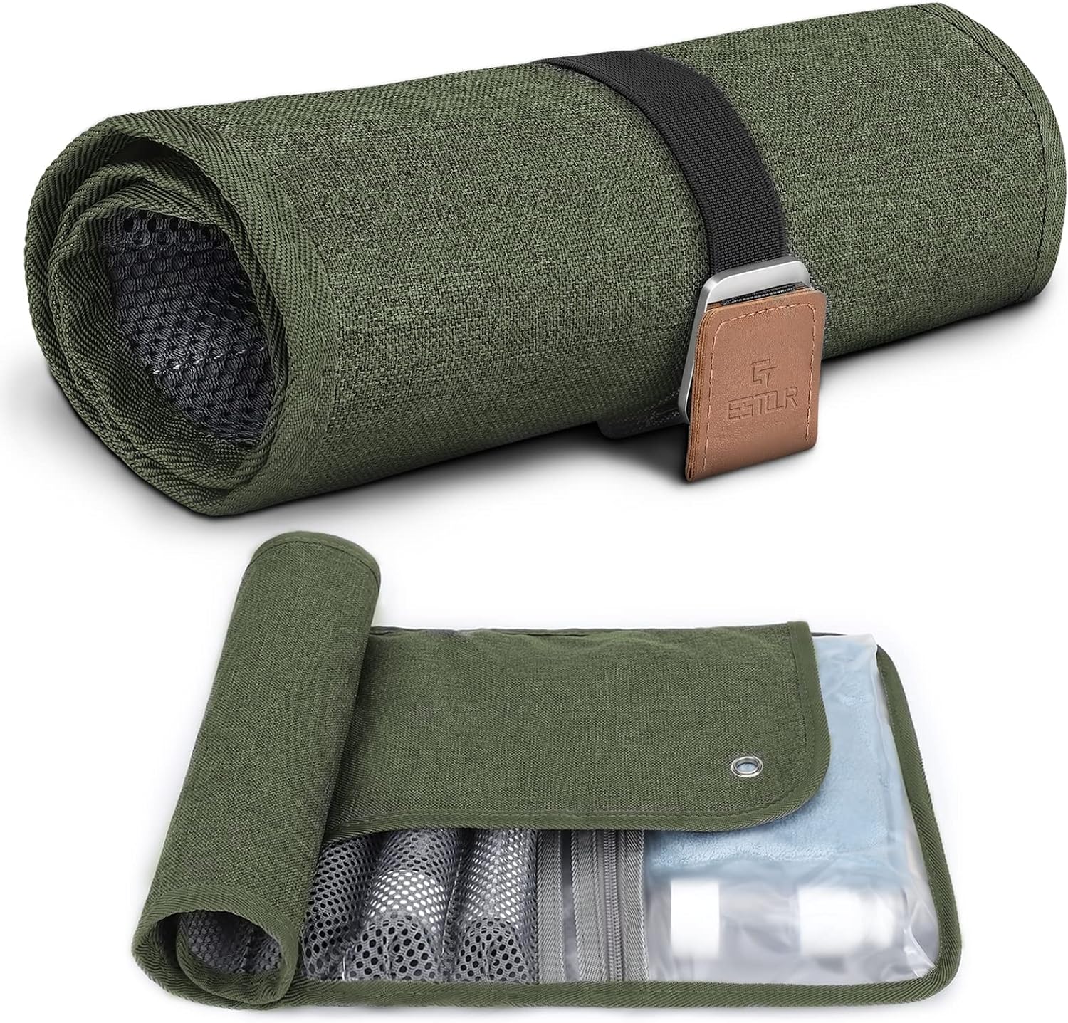 Toiletry Bag - Travel Essentials Travel Toiletry Bag, Water-Resistant Compact Bathroom Roll Organizer for Hygiene, Shaving kit, Gifts for men (5.Army Green(Polyster)) - Premium Toiletry Bag from Concordia Style Boutique - Just $43.08! Shop now at Concordia Style Boutique