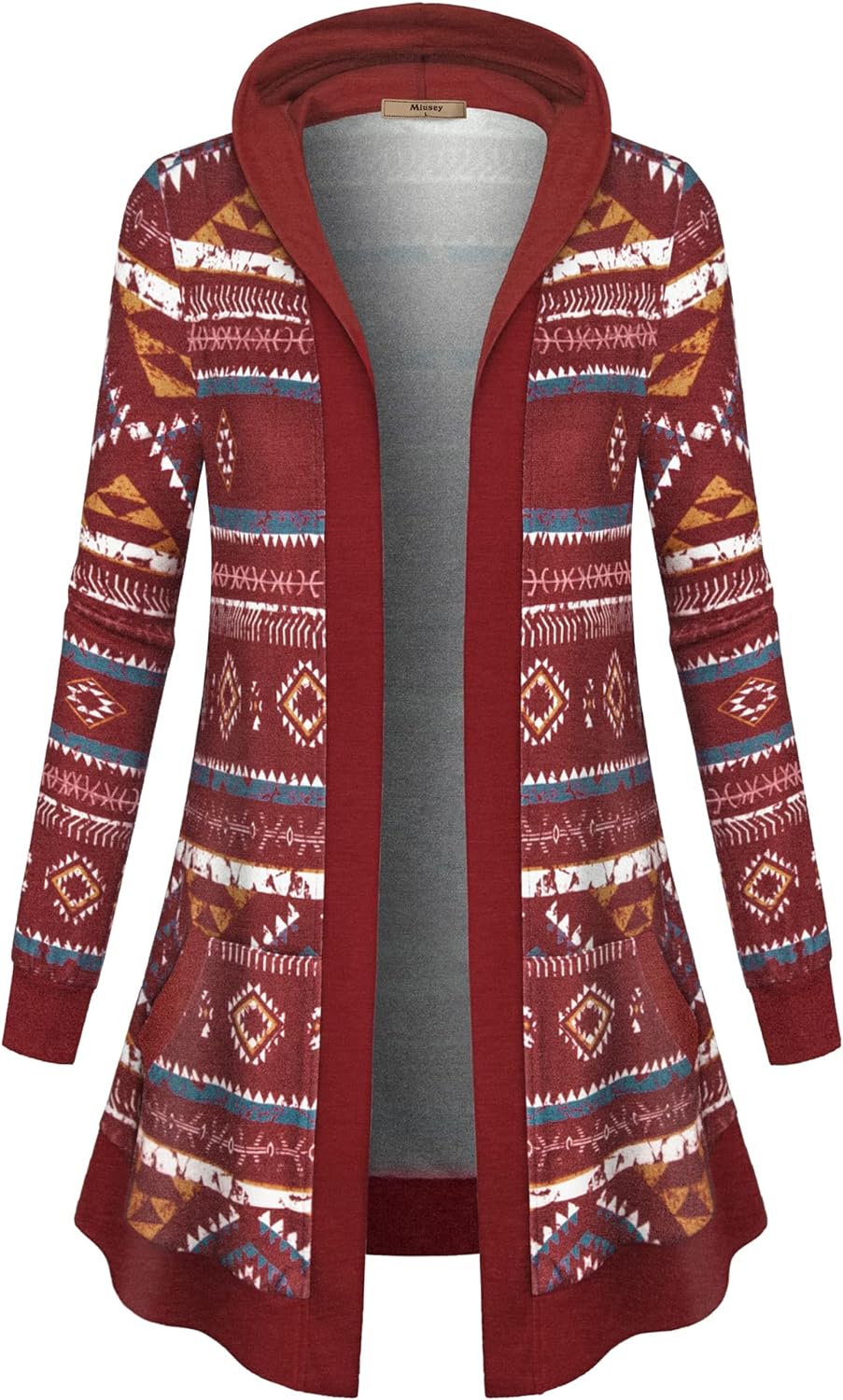 Miusey Womens Long Sleeve Open Front Hoodie Knit Cardigans with Pockets - Premium Hoodie from Concordia Style Boutique - Just $45.84! Shop now at Concordia Style Boutique
