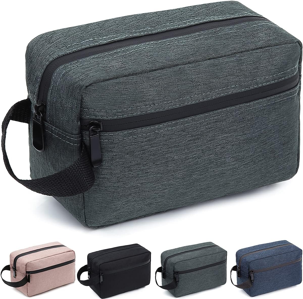 Travel Toiletry Bag for Women and Men, Water-resistant Shaving Bag for Toiletries Accessories, Foldable Storage Bags with Divider and Handle for Cosmetics Toiletries Brushes Tools (Black) - Premium Travel Toiletry Bag from Concordia Style Boutique - Just $16.36! Shop now at Concordia Style Boutique