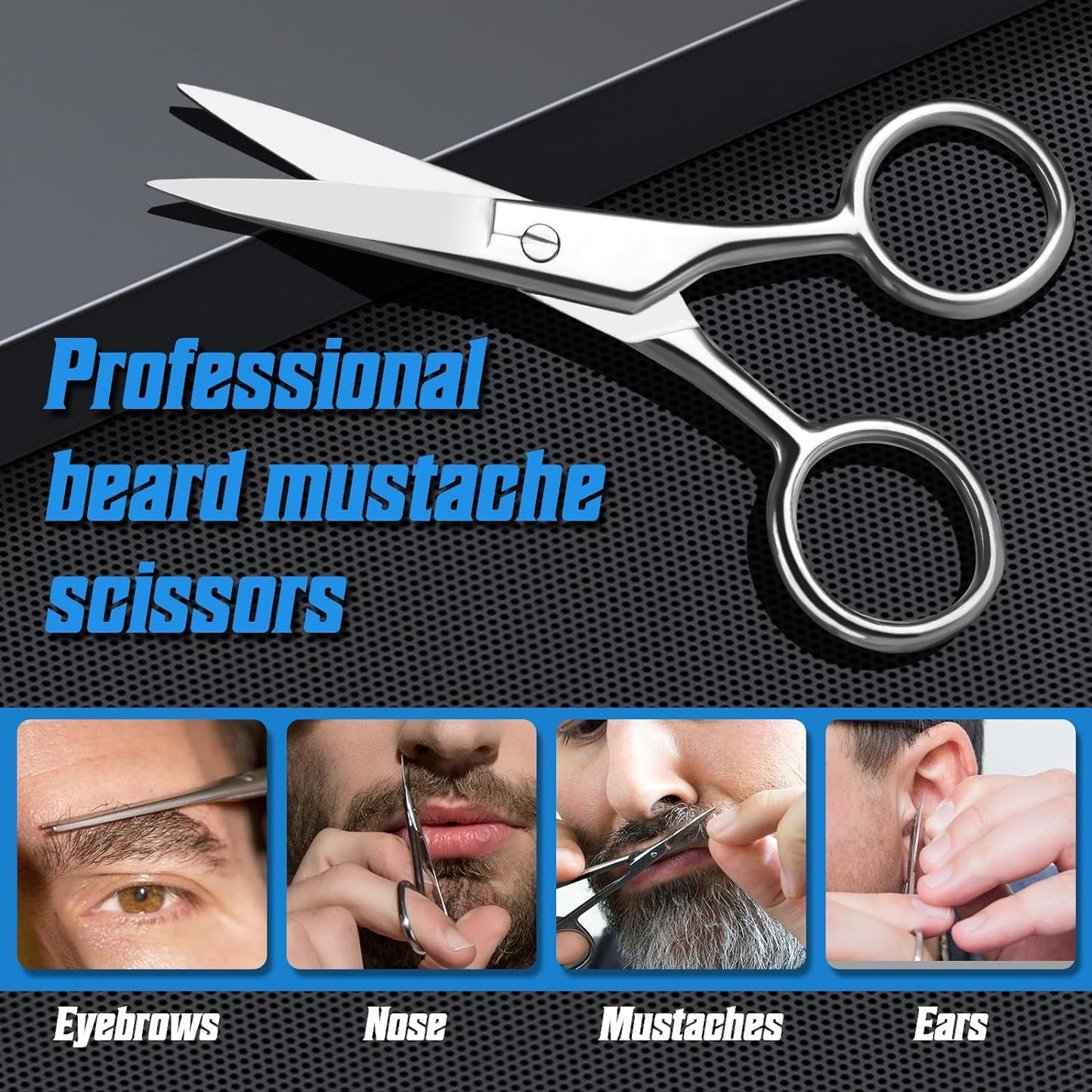 Beard Brush Comb Bib Scissors - - Men’s 5 Pieces Beard Growth Grooming Kit- Natural Boar Bristle Brush Beard Care - Premium Beard Growth Grooming Kit from Concordia Style Boutique - Just $21.53! Shop now at Concordia Style Boutique