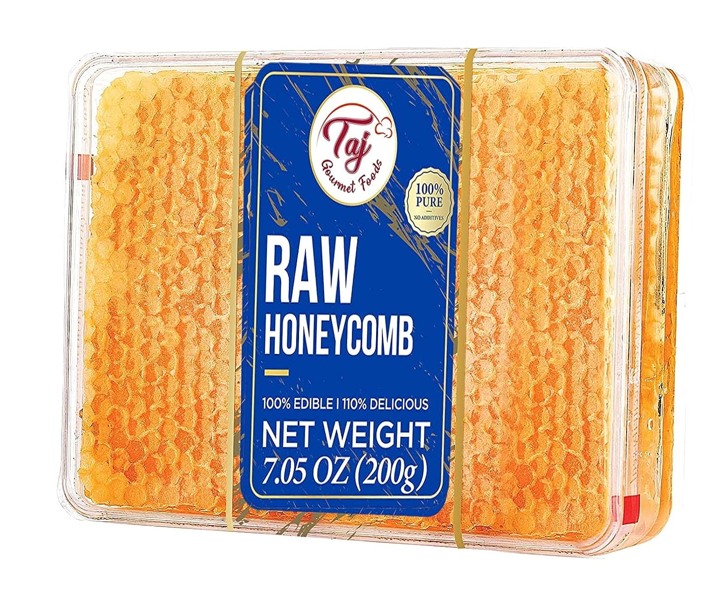 Gourmet All Natural Raw Honeycomb 100% Honey Pure Turkish Raw Honey Comb - 100% All Natural Edible Honey Combs Raw Edible - Perfect For Healthy Smoothies Honey With Honeycomb, 200g (7.05oz) - Premium honey comb from Concordia Style Boutique - Just $13.66! Shop now at Concordia Style Boutique