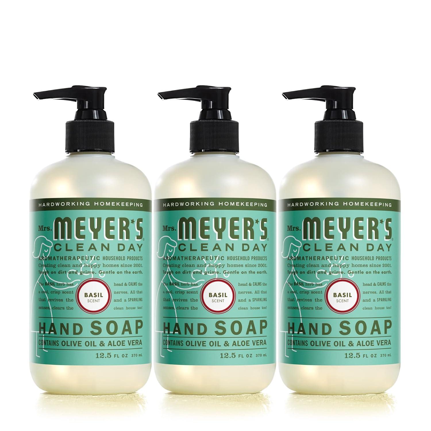 MRS. MEYER'S CLEAN DAY Hand Soap Refill, Made with Essential Oils, Biodegradable Formula, Basil, 33 fl. oz - Premium Hand Soap Refill from Concordia Style Boutique - Just $15.41! Shop now at Concordia Style Boutique