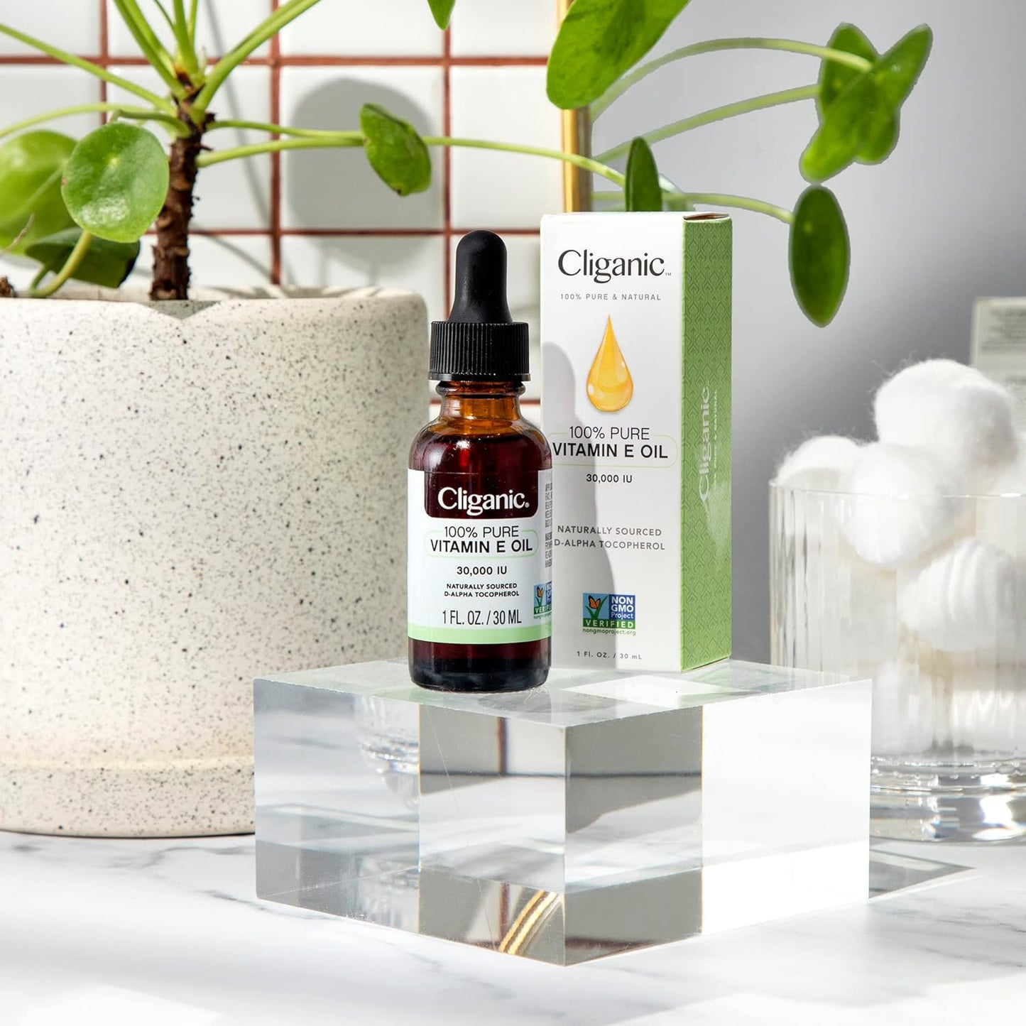 Cliganic 100% Pure Vitamin E Oil for Skin, Hair & Face - 30,000 IU, Non-GMO Verified | Natural D-Alpha Tocopherol - Premium Face Oil from Concordia Style Boutique - Just $15.26! Shop now at Concordia Style Boutique