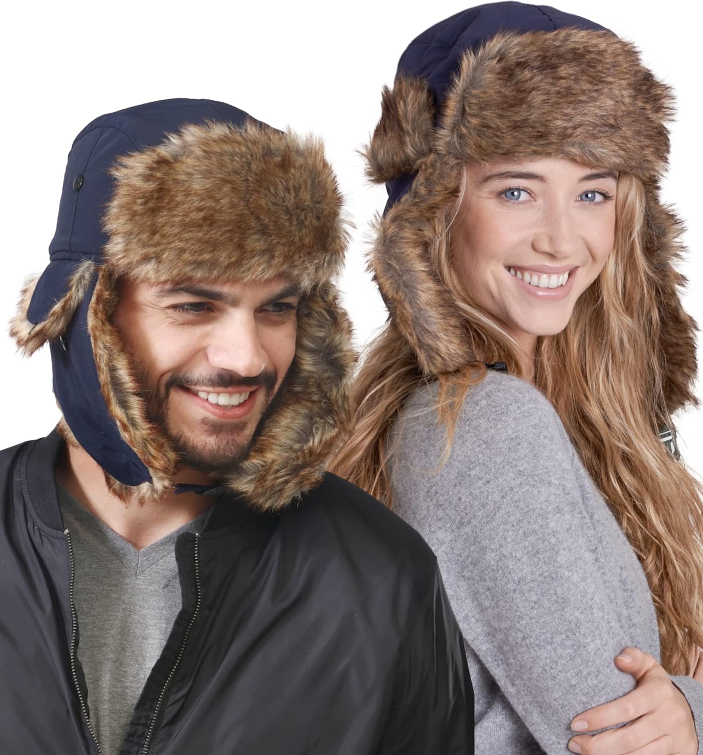 Ushanka hat -  Headwear - Winter Trapper Hat - Russian Ushanka Trooper Aviator Hats for Men & Women - Snow Eskimo Hat with Ear Flaps - Premium Bomber Hats from Concordia Style Boutique - Just $32.43! Shop now at Concordia Style Boutique