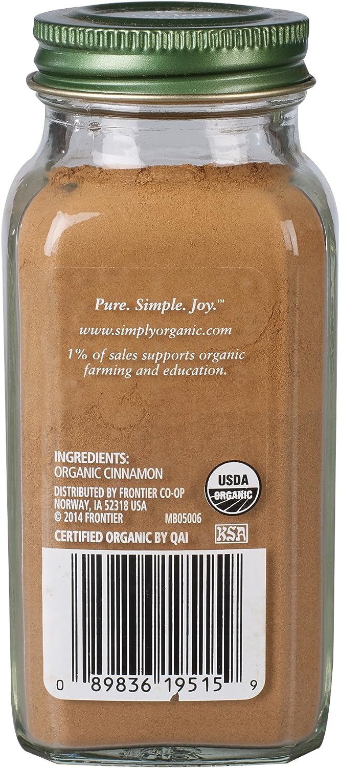 Simply Organic Ceylon Ground Cinnamon, 2.08 Ounce, Non-GMO Organic Cinnamon Powder - Premium Cinnamon from Concordia Style Boutique - Just $9.33! Shop now at Concordia Style Boutique