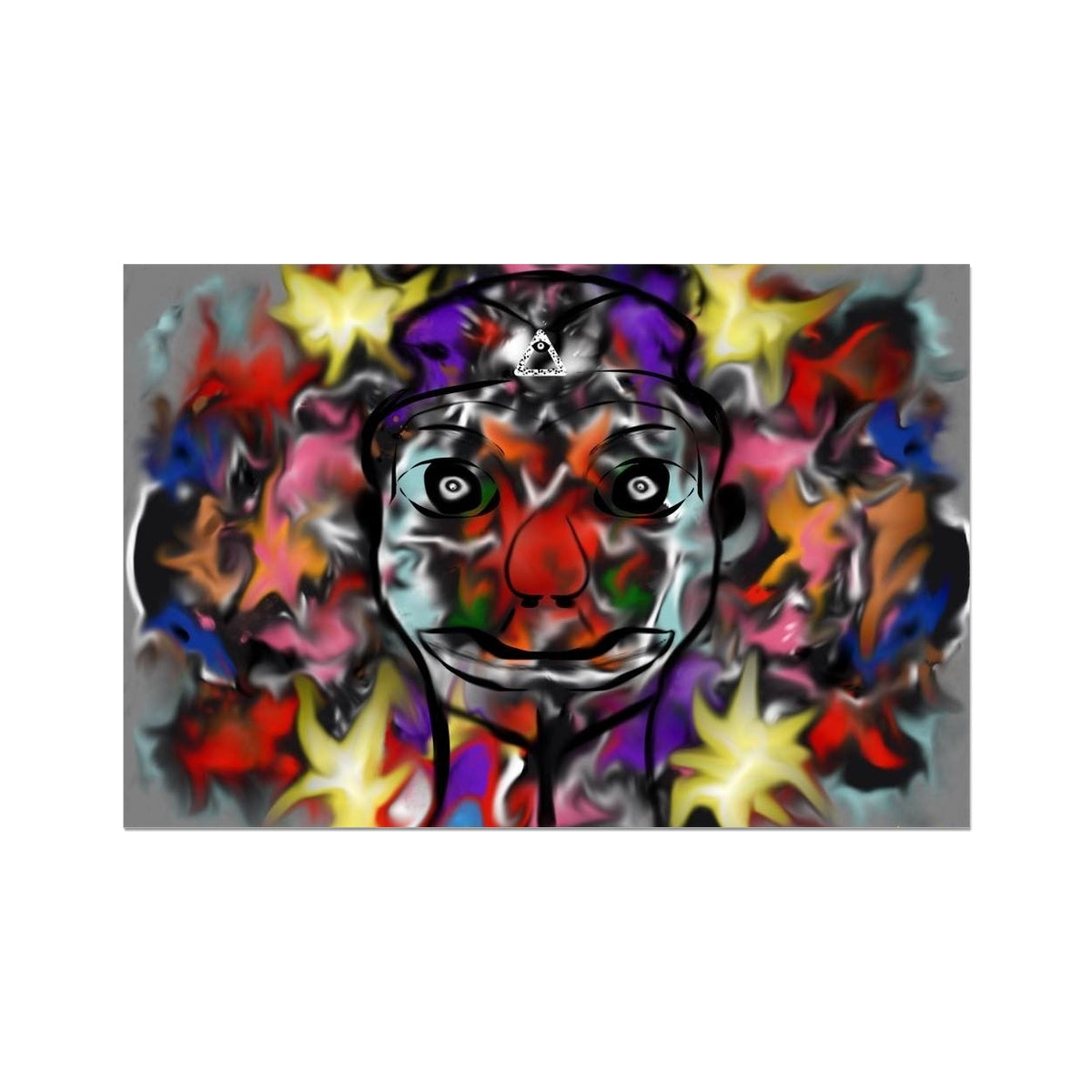 Tears of a Clown Rolled Eco Canvas - Premium Fine art from Prodigi - Just $8.32! Shop now at Concordia Style Boutique