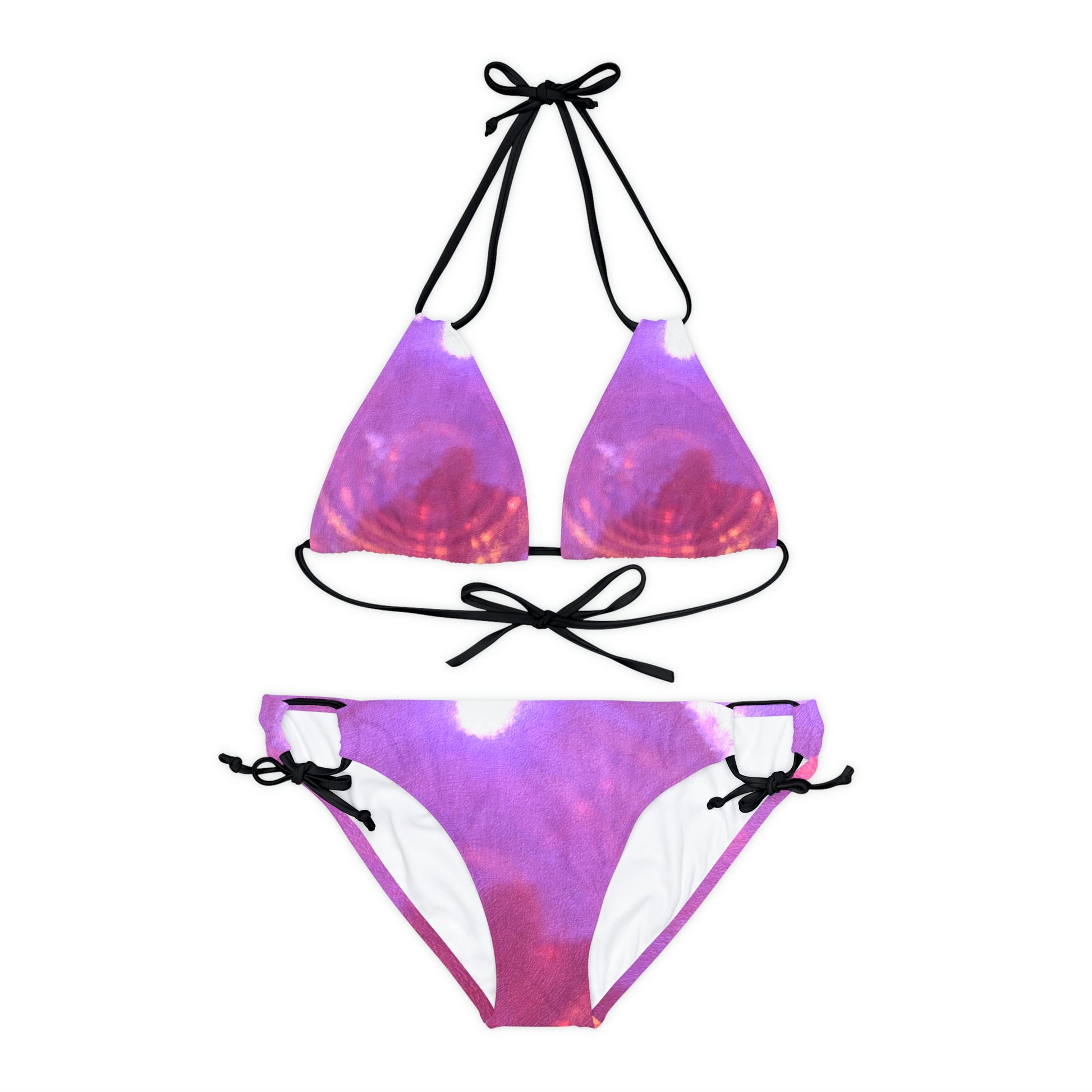 Pink - Strappy Bikini Set - Premium Bikini from Concordia Style Boutique - Just $59.70! Shop now at Concordia Style Boutique