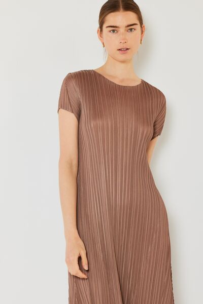 Marina West Swim Pleated Cap Sleeve A-Line Dress - Premium Pleated Cap Sleeve A-Line Dress from Concordia Style Boutique - Just $62.66! Shop now at Concordia Style Boutique