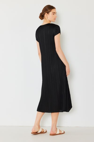 Marina West Swim Pleated Cap Sleeve A-Line Dress - Premium Pleated Cap Sleeve A-Line Dress from Concordia Style Boutique - Just $62.66! Shop now at Concordia Style Boutique