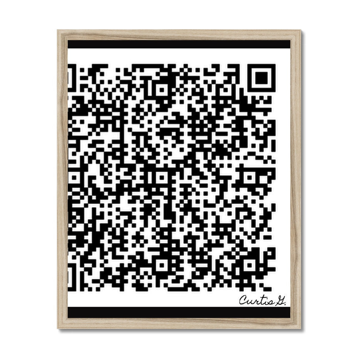 Scan Me Budget Framed Poster