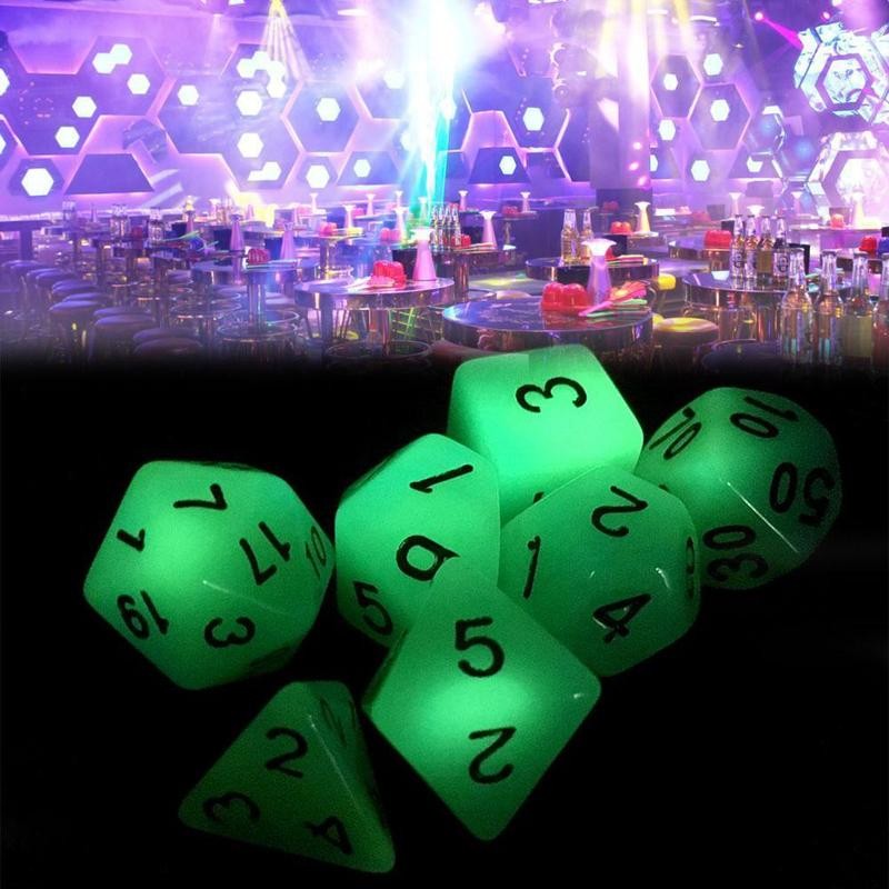 Fluorescent RPG Dice Set - Premium Fluorescent RPG Dice Set from Concordia Style Boutique - Just $5.06! Shop now at Concordia Style Boutique