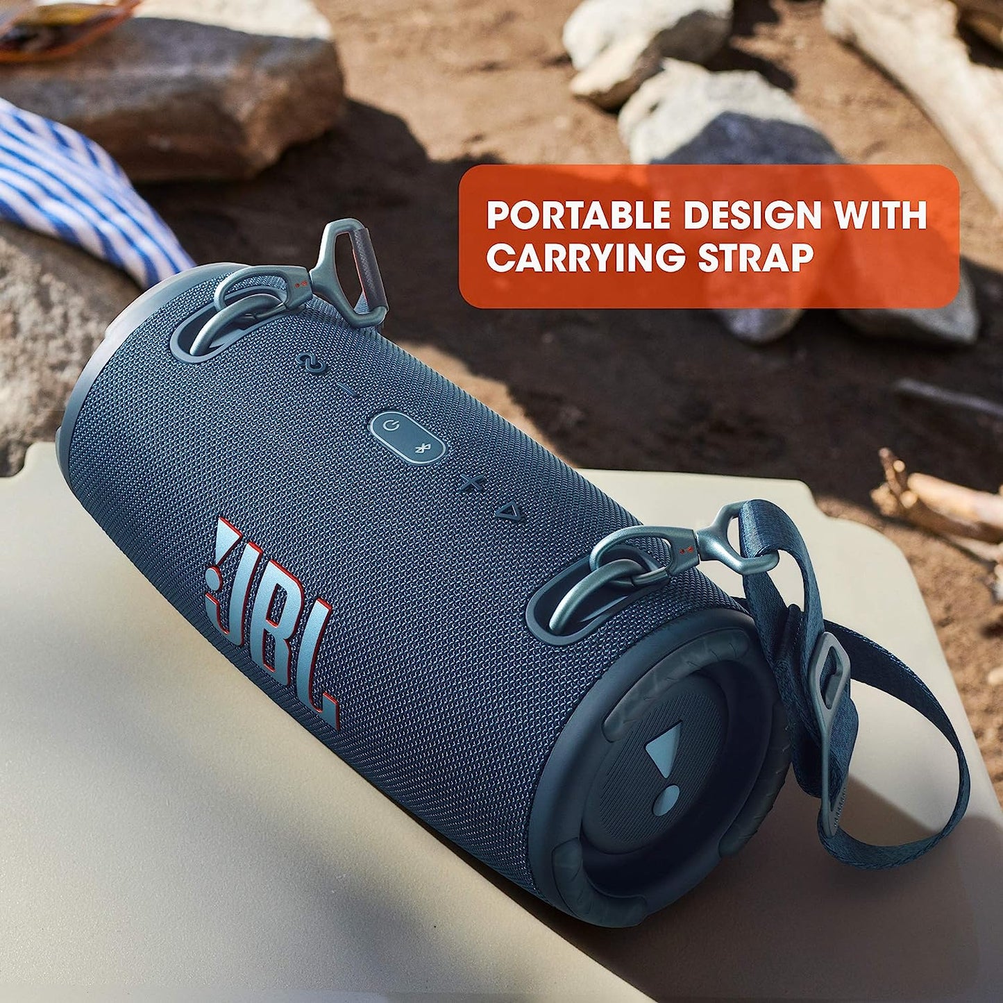 JBL Xtreme 3 - Portable Bluetooth Speaker, powerful sound and deep bass, IP67 waterproof, 15 hours of playtime, powerbank, PartyBoost for multi-speaker pairing (Blue) - Premium Portable Bluetooth Speaker from Concordia Style Boutique - Just $479.89! Shop now at Concordia Style Boutique