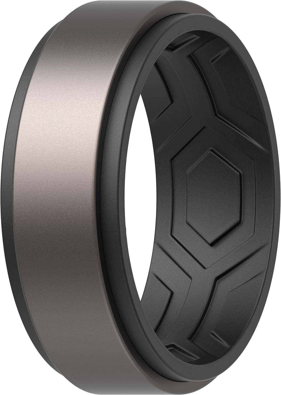 ThunderFit Silicone Wedding Rings for Men, Breathable Step Edge 2 Layer - 10mm Width - 2.3mm Thick - Premium ring from Concordia Style Boutique - Just $15.04! Shop now at Concordia Style Boutique