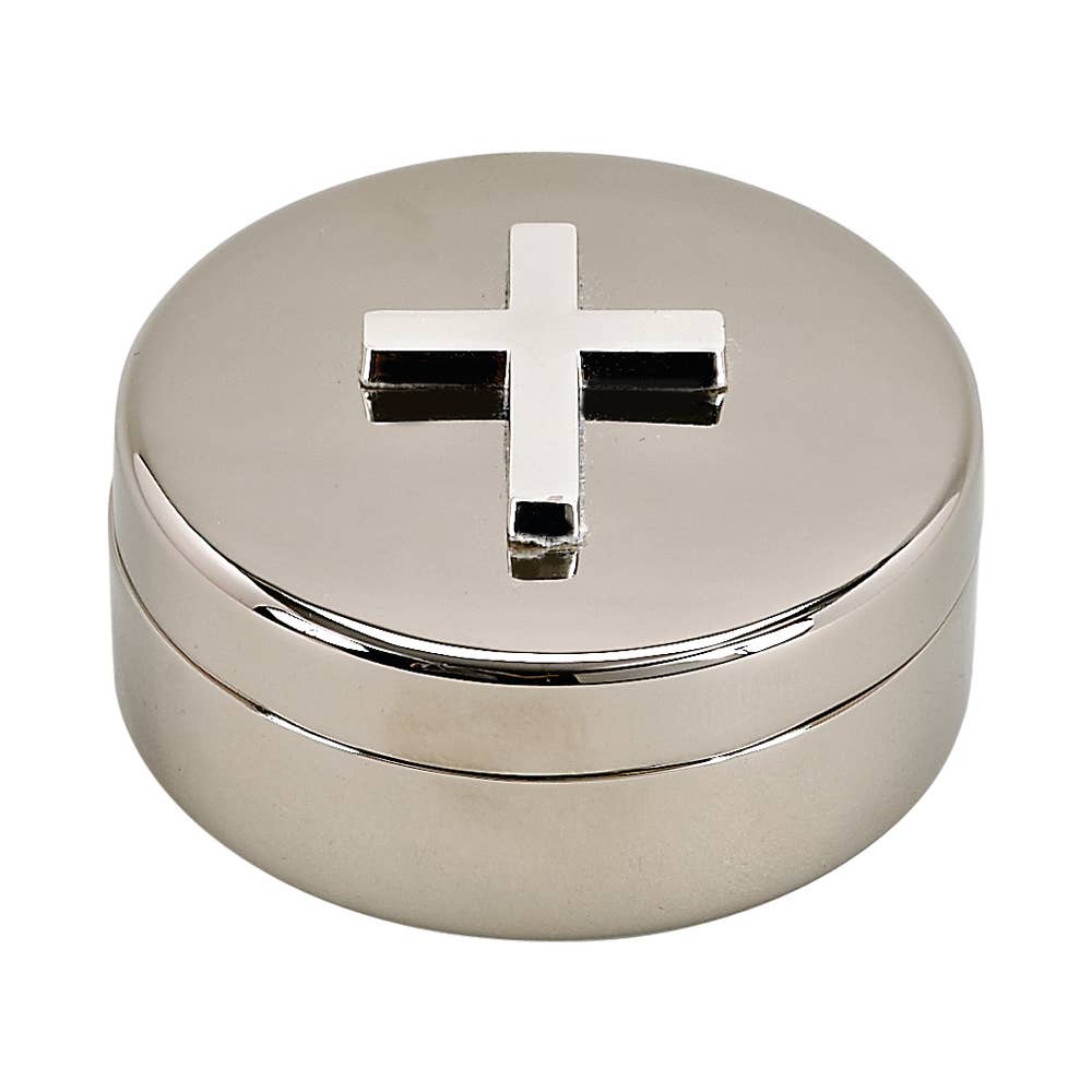 Round Box W/ Cross, Np 2.25" DHeart - Premium Home Living & Improvement from Creative Gifts International Inc. - Just $26.33! Shop now at Concordia Style Boutique