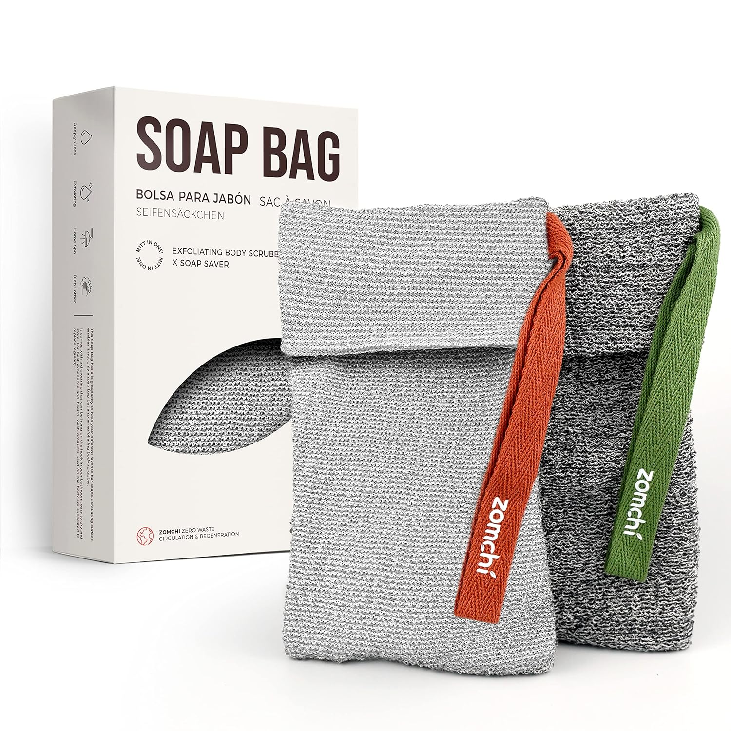 2 Pieces Soap Bags, Soap Savers for Bar Soap for Deep Exfoliating,Soap Sock for Use in Shower - Premium  from Concordia Style Boutique - Just $22.67! Shop now at Concordia Style Boutique