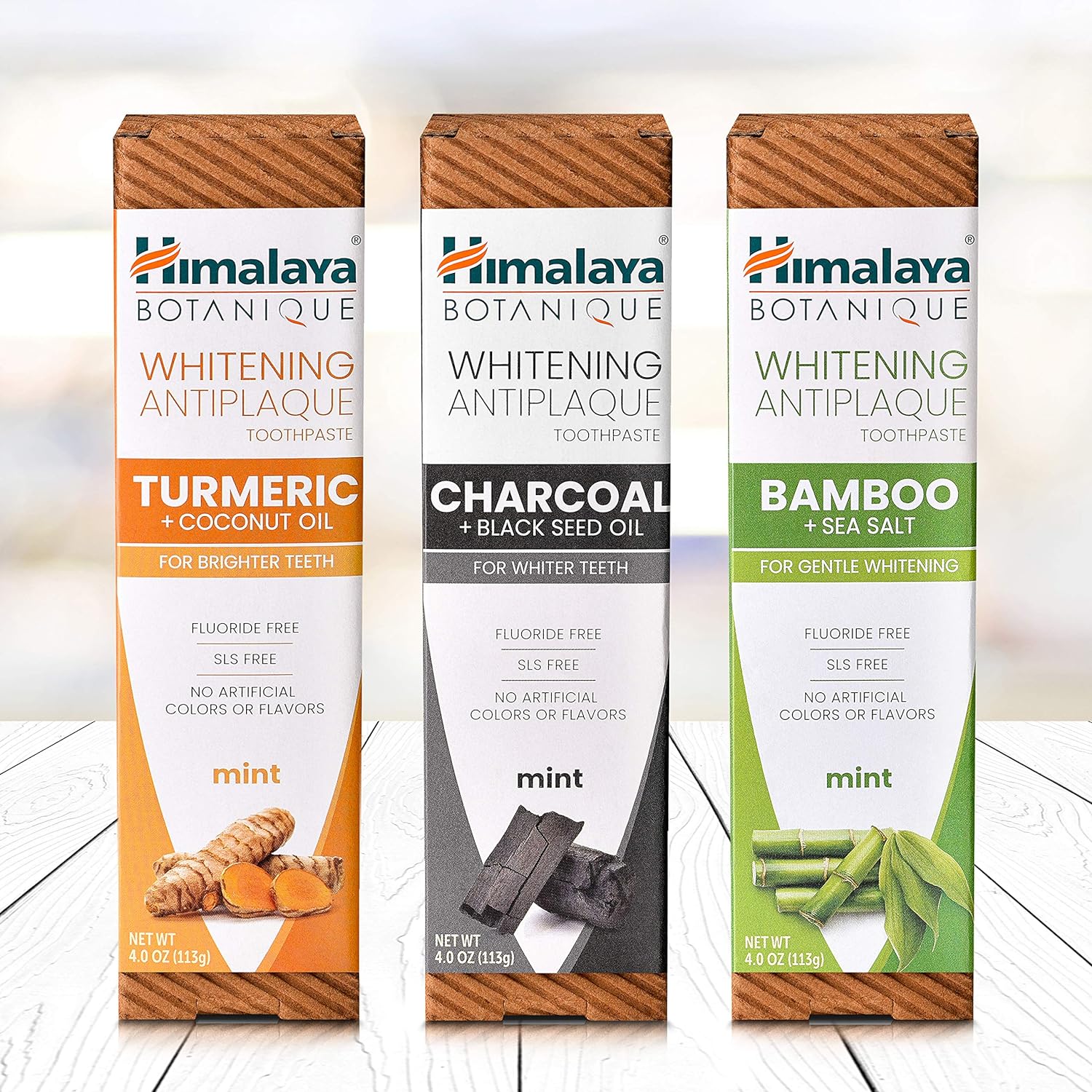 Himalaya Botanique Turmeric & Coconut Oil Whitening Antiplaque Herbal Toothpaste, Whitens Teeth, Fluoride Free, No Artificial Flavors, SLS Free, Vegan, Cruelty Free, Foaming, Mint Flavor, 4 Oz, 1 Pack - Premium toothpaste from Concordia Style Boutique - Just $15! Shop now at Concordia Style Boutique