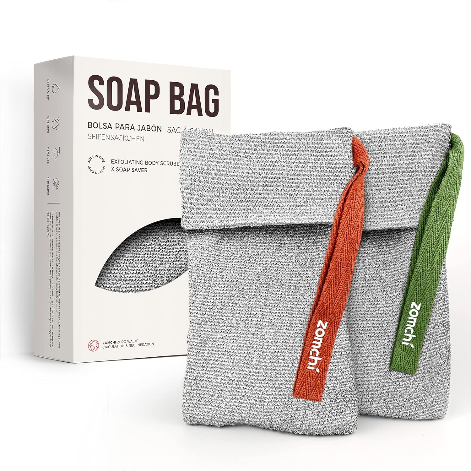 2 Pieces Soap Bags, Soap Savers for Bar Soap for Deep Exfoliating,Soap Sock for Use in Shower - Premium  from Concordia Style Boutique - Just $22.67! Shop now at Concordia Style Boutique