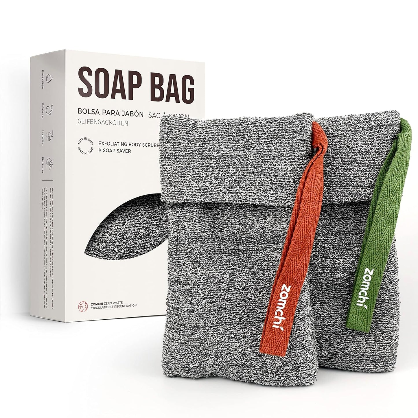 2 Pieces Soap Bags, Soap Savers for Bar Soap for Deep Exfoliating,Soap Sock for Use in Shower - Premium  from Concordia Style Boutique - Just $22.67! Shop now at Concordia Style Boutique