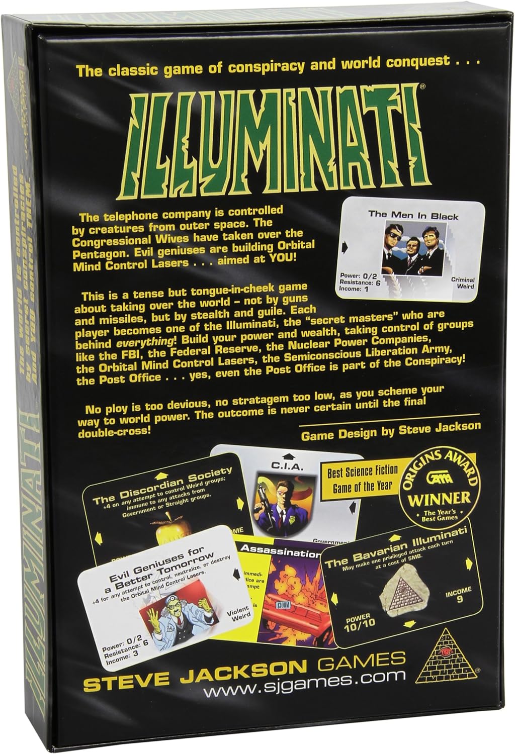 Steve Jackson's  Illuminati - The Game of Conspiracy - Premium game from Concordia Style Boutique - Just $55! Shop now at Concordia Style Boutique
