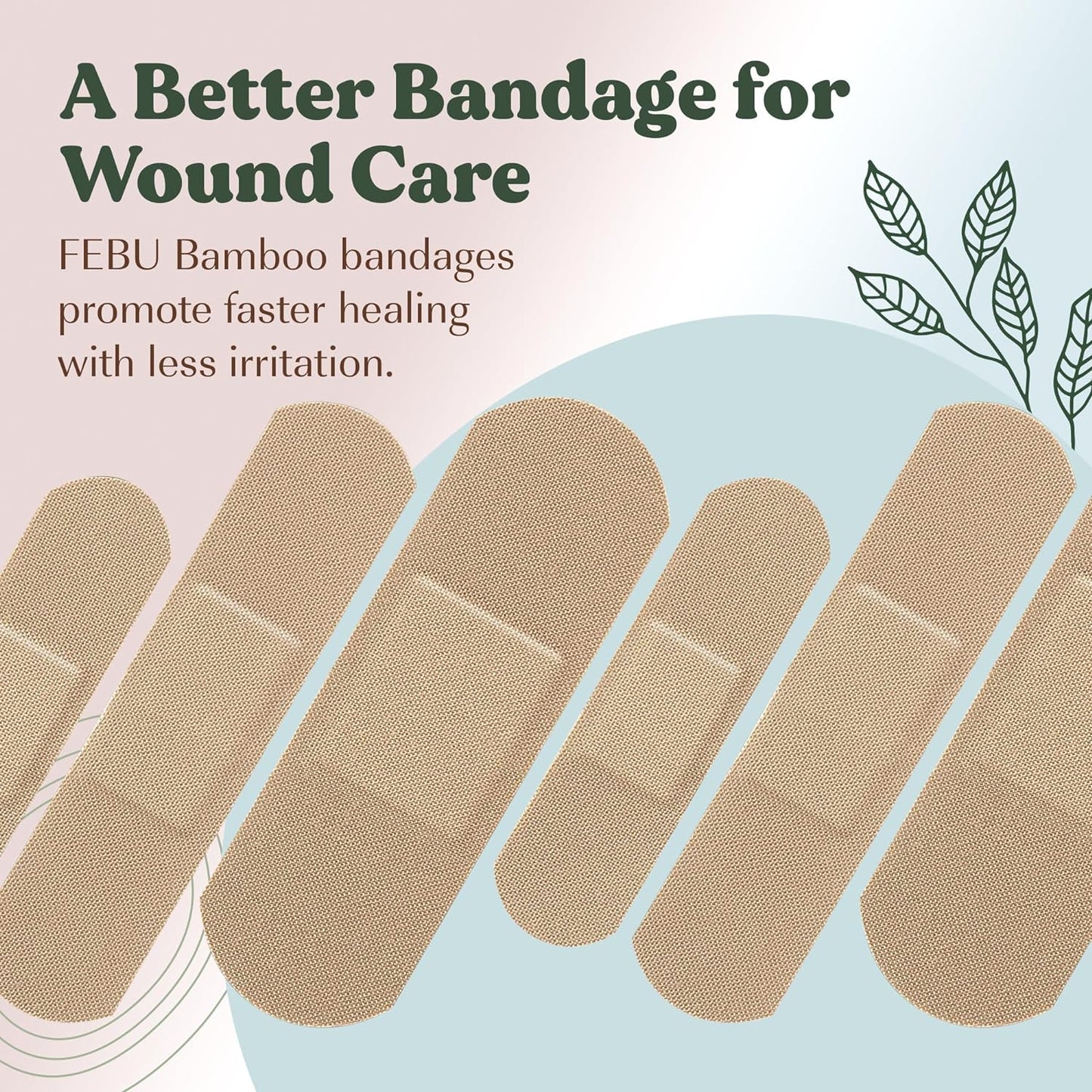 Eco-Friendly Organic Bamboo Fabric Bandages for Sensitive Skin | Flexible Latex Free Bandages | Natural Hypoallergenic Bandages for Scrapes, Cuts & First Aid | 75 Count Variety Pack - Premium Eco-Friendly Organic Bamboo Fabric Bandages from Concordia Style Boutique - Just $8.16! Shop now at Concordia Style Boutique