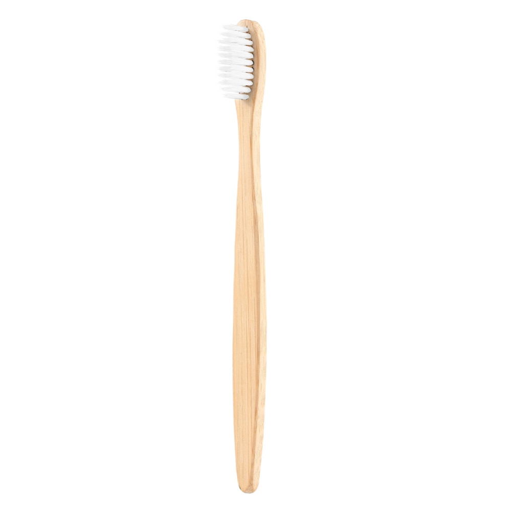 1Pcs Natural Bamboo Toothbrush Flat Bamboo Handle Soft Bristle Toothbrush