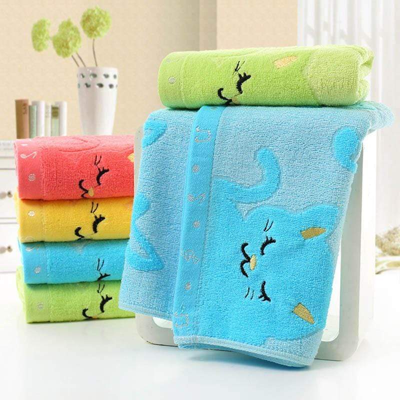 Bamboo Fiber Kitten Hand Towels