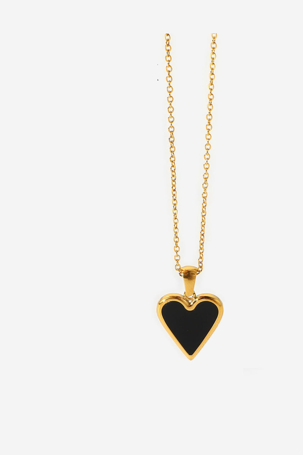 Bordered Heart Chain Necklace - Premium Jewelry from Concordia Style Boutique - Just $6.89! Shop now at Concordia Style Boutique