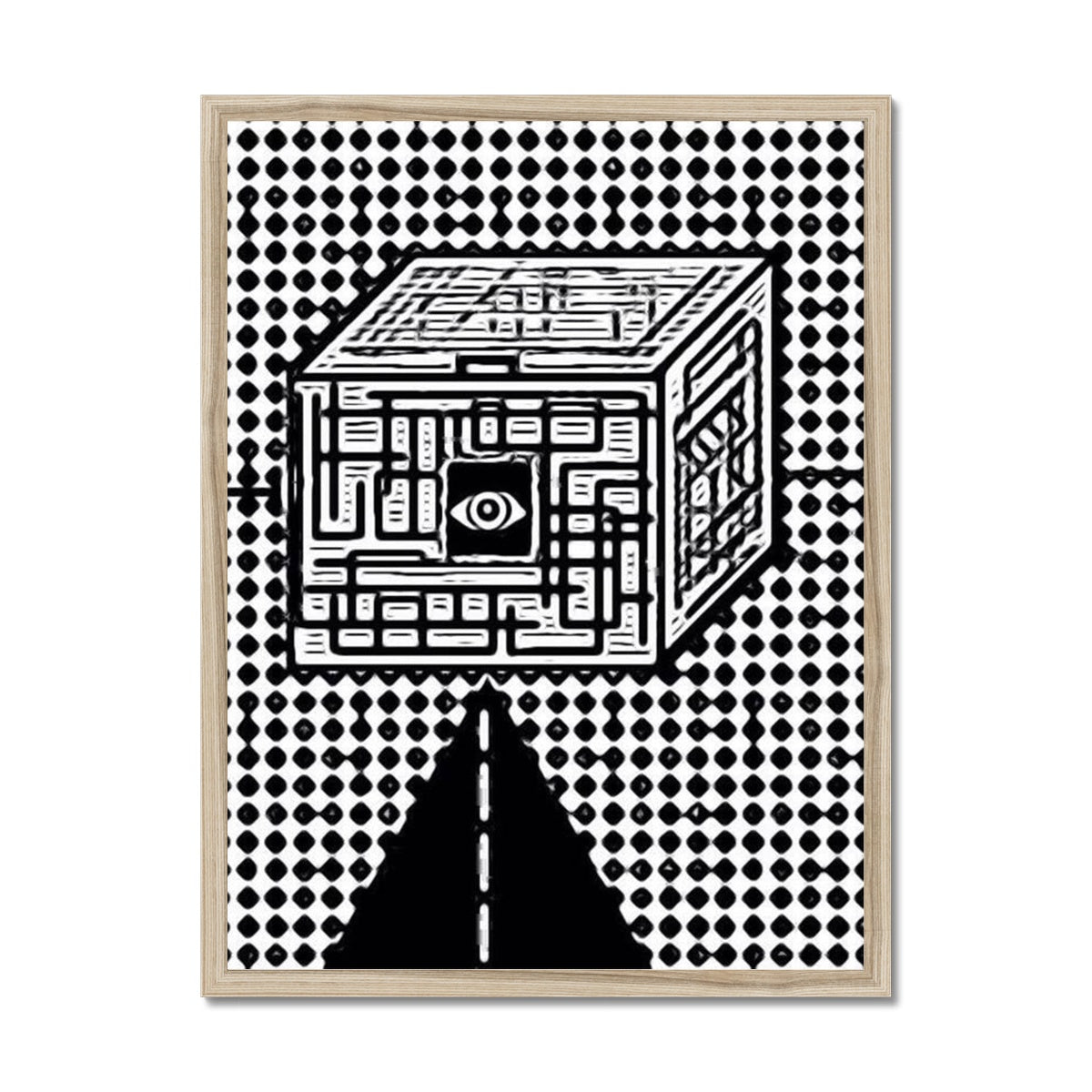 The Cube Framed Print