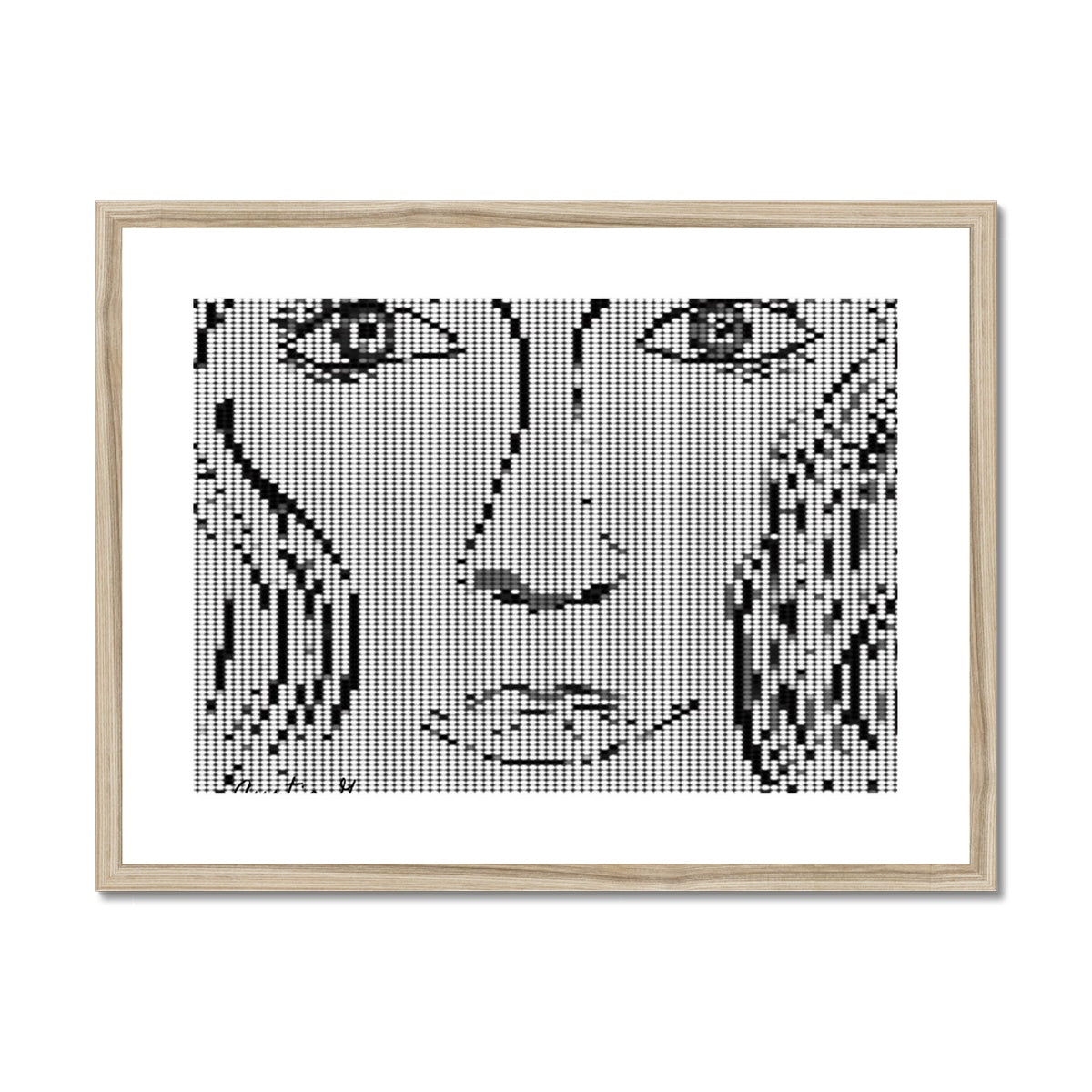 Digital Woman Framed & Mounted Print