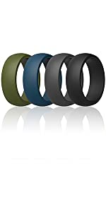 ThunderFit Silicone Wedding Rings for Men, Breathable Step Edge 2 Layer - 10mm Width - 2.3mm Thick - Premium ring from Concordia Style Boutique - Just $15.04! Shop now at Concordia Style Boutique