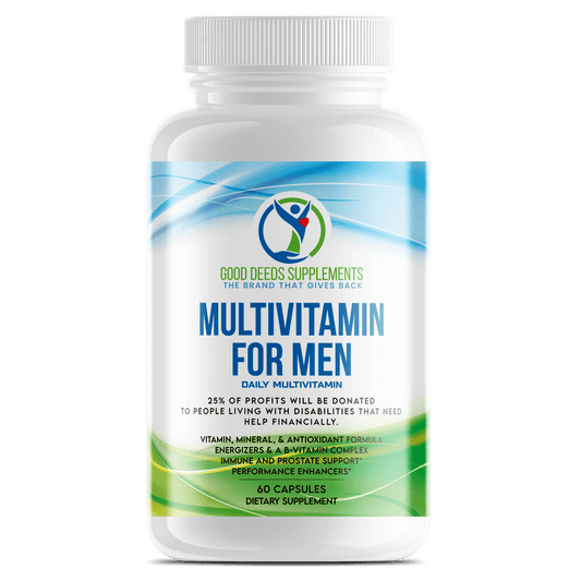 Multivitamin Men - Premium Men’s Health from Good Deeds Supplements - Just $20.55! Shop now at Concordia Style Boutique